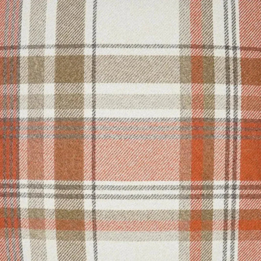 Tartan Plaid Check Brown Copper Large Throw Pillow - LOOMLAN - D.V. Kap - Throw Pillows