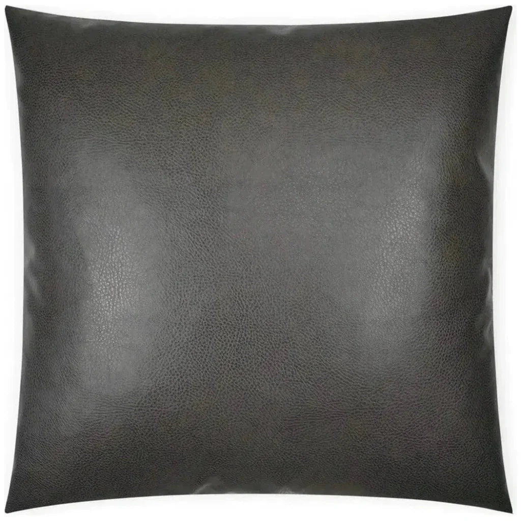 D.V. Kap Tartan Plaid Check Yellow Grey Large Throw Pillow