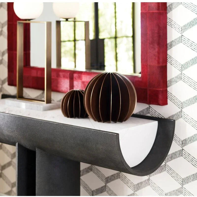 Taurus Hair On Hide Frame Wall Mirror - LOOMLAN - Wildwood - Wall Mirrors