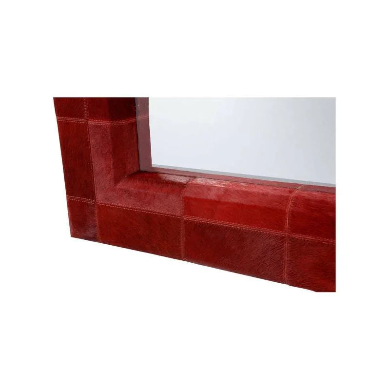 Taurus Hair On Hide Frame Wall Mirror - LOOMLAN - Wildwood - Wall Mirrors