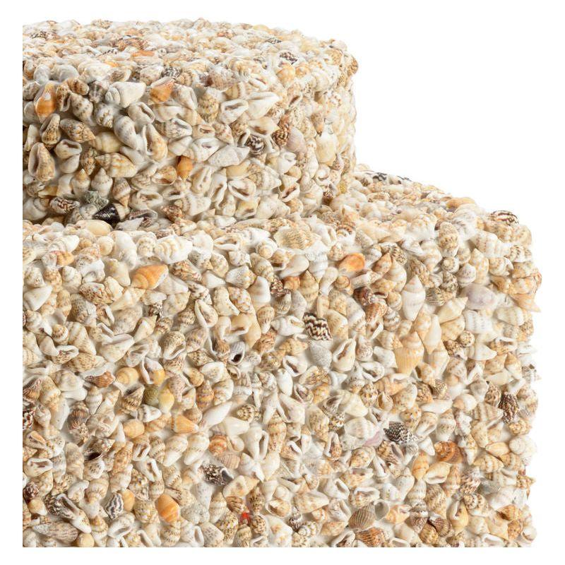 Tea Caddy Shells Charm Sculpture - LOOMLAN - Chelsea House - Statues & Sculptures