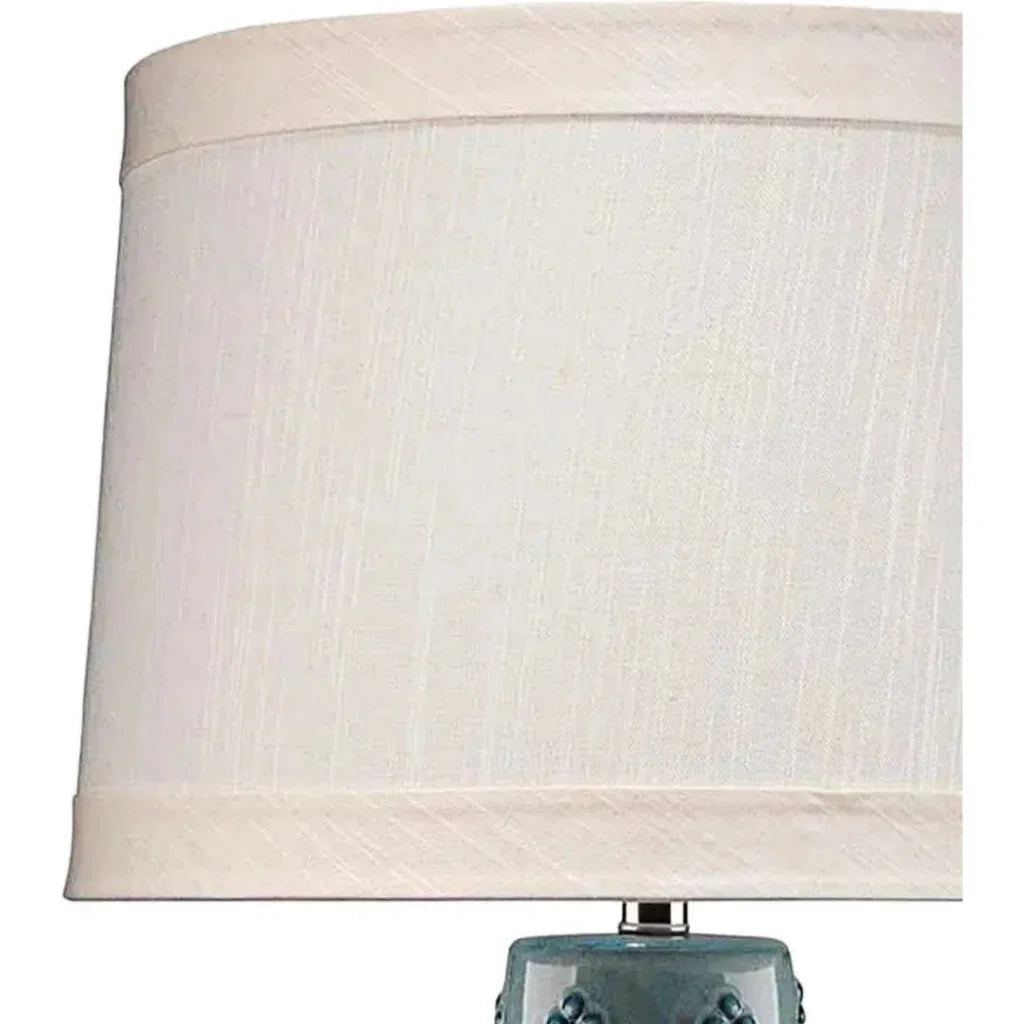 Teal Ceramic Hobnail Table Lamp - LOOMLAN - Jamie Young - Table Lamps