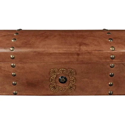 Telescope Leather Decorative Box With Tacks -- view 9