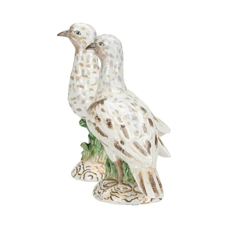 Terns Style Ceramic Made Sculpture (Pr) - LOOMLAN - Chelsea House - Statues & Sculptures