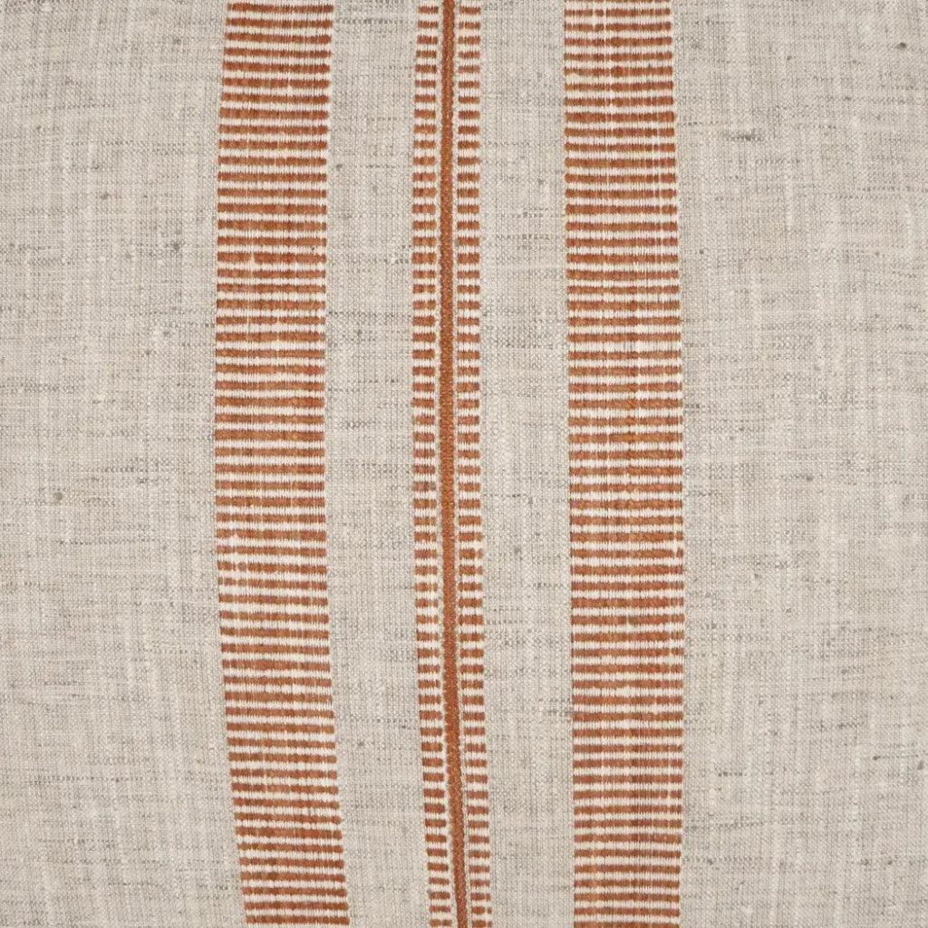 Terracotta Stripes Orange Large Throw Pillow Insert - LOOMLAN - D.V. Kap - Throw Pillows