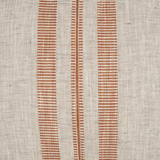 Terracotta Stripes Orange Large Throw Pillow Insert - LOOMLAN - D.V. Kap - Throw Pillows