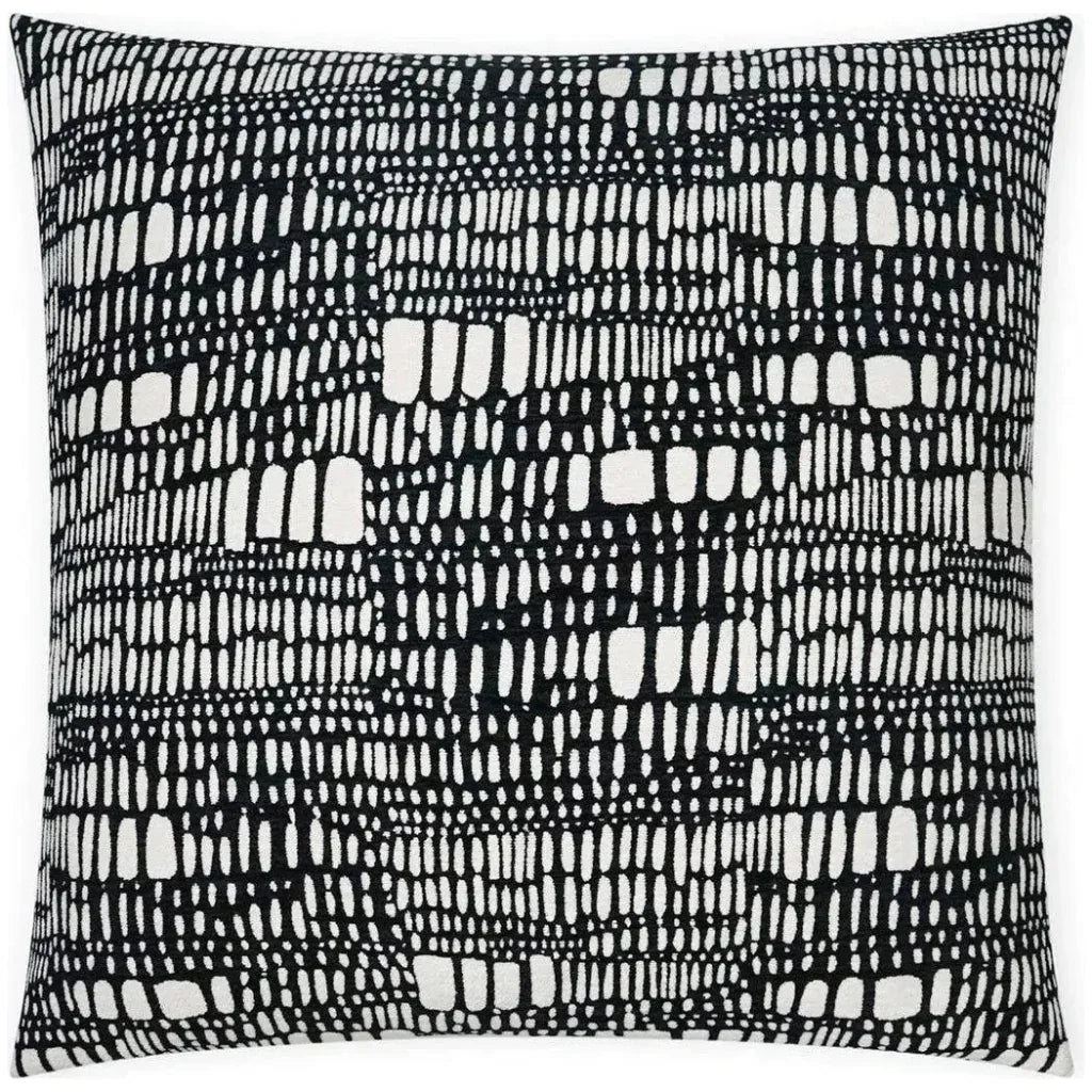 D.V. Kap Tesota Domino Abstract Black Large Throw Pillow Insert