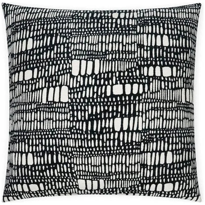D.V. Kap Tesota Domino Abstract Black Large Throw Pillow Insert