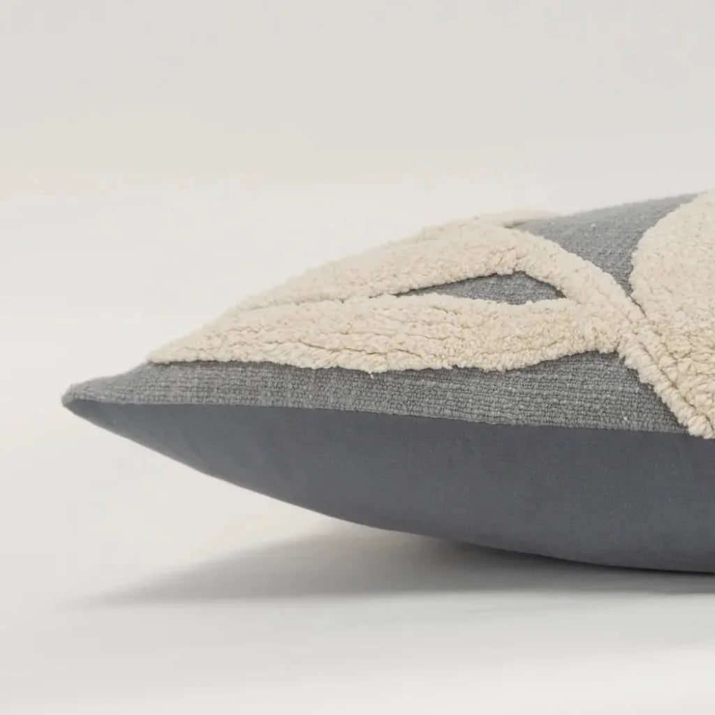 Textural Long Lumbar Pillow With Insert - LOOMLAN - LOOMLAN - Throw Pillows