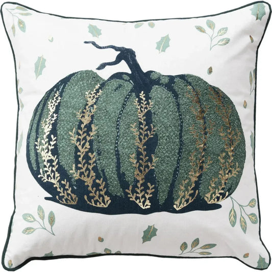 Thanksgiving Pumpkin Pillow Green Adam - LOOMLAN - LOOMLAN - Throw Pillows