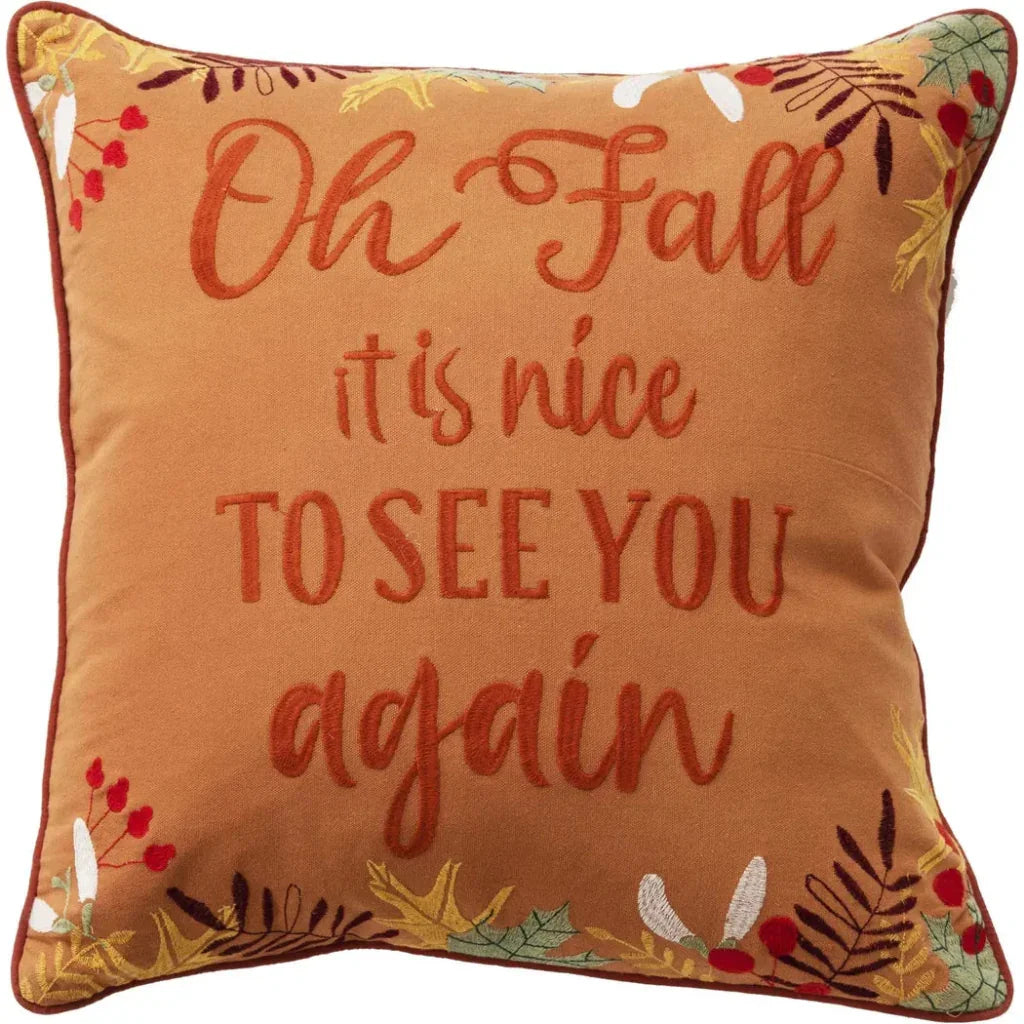 Thanksgiving Throw Pillow Orange Rust Axel - LOOMLAN - LOOMLAN - Throw Pillows