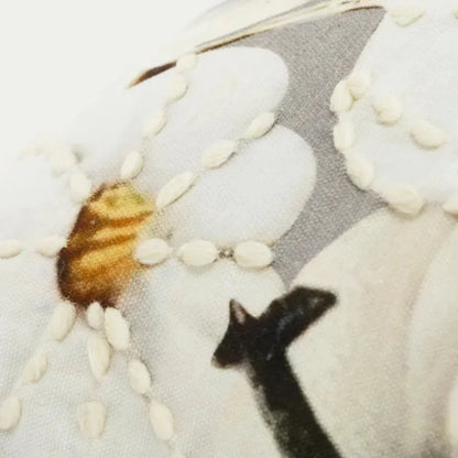 Thanksgiving Throw Pillow White Pumpkin Zia - LOOMLAN - LOOMLAN - Throw Pillows