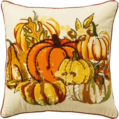 Thanksgiving Welted Pumpkin Throw Pillow Remy - LOOMLAN - LOOMLAN - Throw Pillows