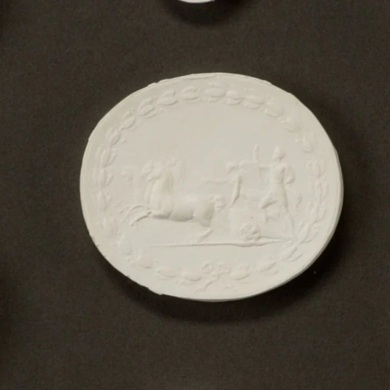 The Grand Tour Intaglios Gold Leaf Framed Artwork-Framed Wall Art-Chelsea House-LOOMLAN