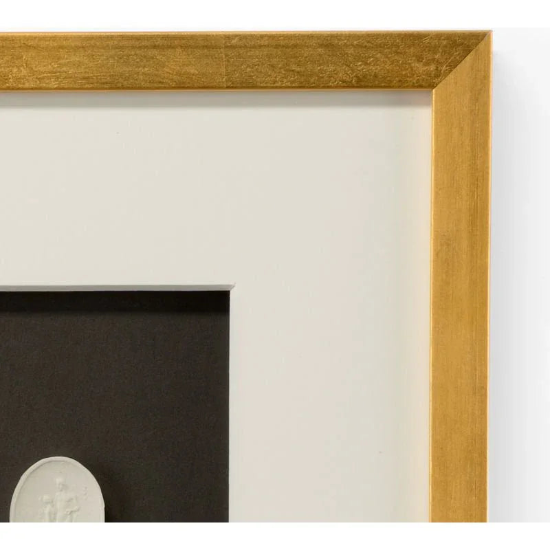 The Grand Tour Intaglios Gold Leaf Framed Artwork-Framed Wall Art-Chelsea House-LOOMLAN
