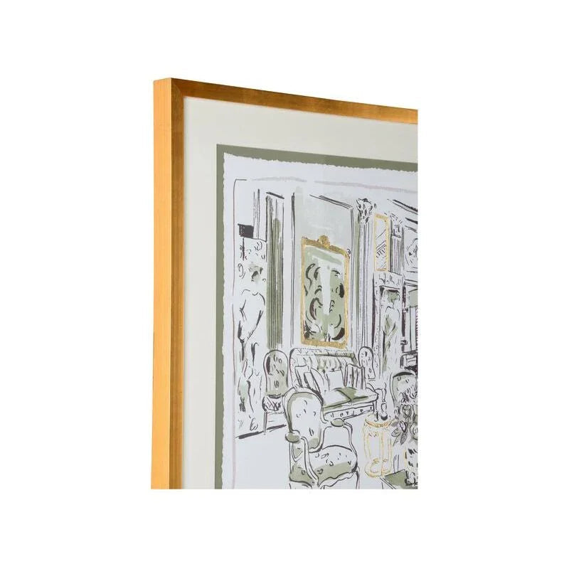 The Vintage Room Gold Framed Artwork-Framed Wall Art-Chelsea House-LOOMLAN