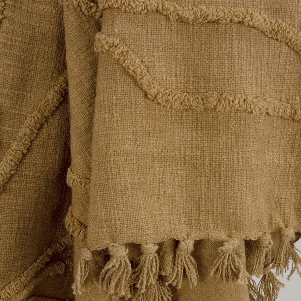 Thelma Textured Cotton Throw Blanket - LOOMLAN - LOOMLAN - Throw Blankets