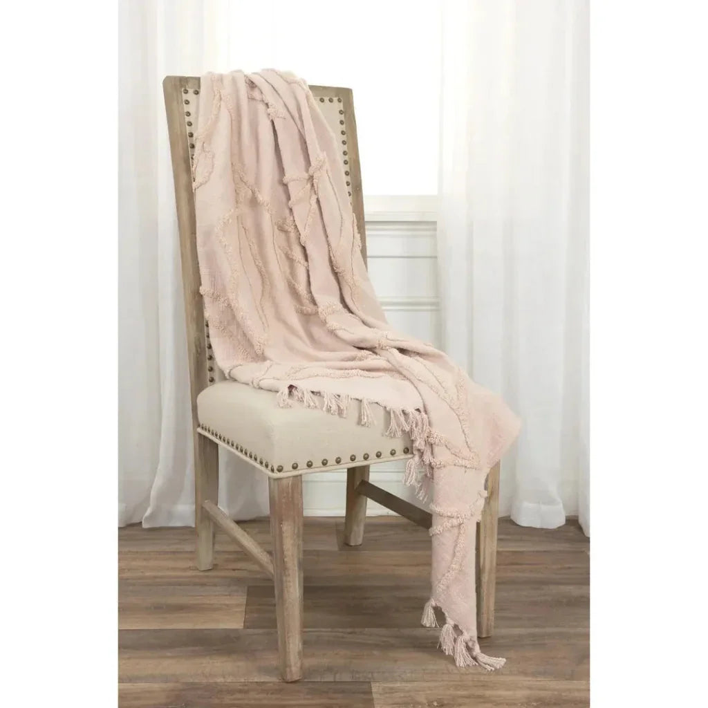 Thelma Textured Cotton Throw Blanket - LOOMLAN - LOOMLAN - Throw Blankets