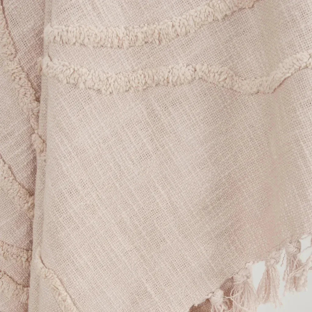 Thelma Textured Cotton Throw Blanket - LOOMLAN - LOOMLAN - Throw Blankets