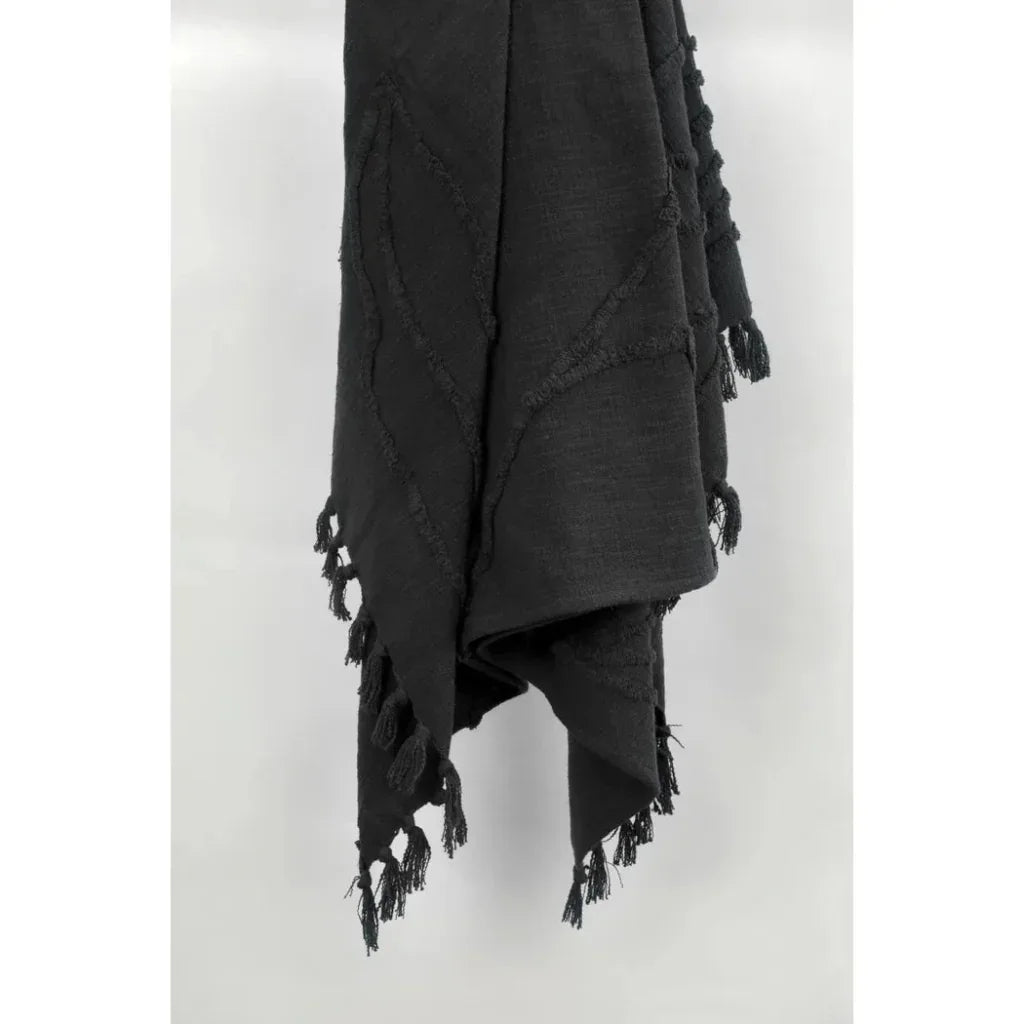 Thelma Textured Cotton Throw Blanket - LOOMLAN - LOOMLAN - Throw Blankets