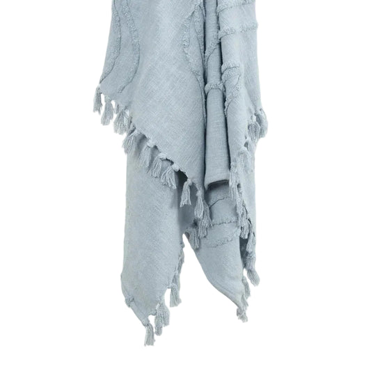 LOOMLAN Thelma Textured Cotton Throw Blanket