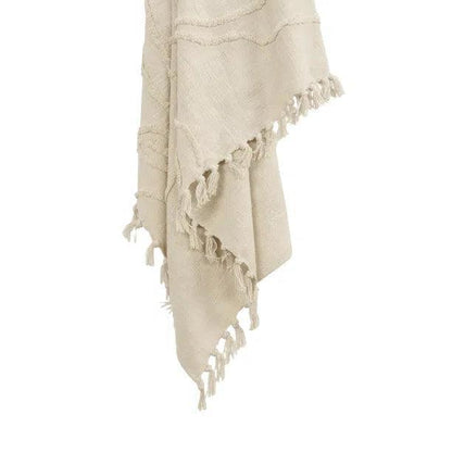 Thelma Textured Cotton Throw Blanket - LOOMLAN - LOOMLAN - Throw Blankets