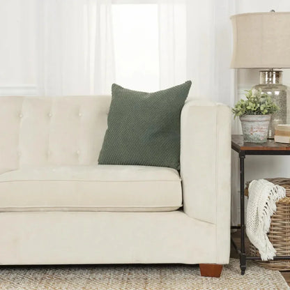 Theo Textured Couch Throw Pillow Down Insert - LOOMLAN - LOOMLAN - Throw Pillows