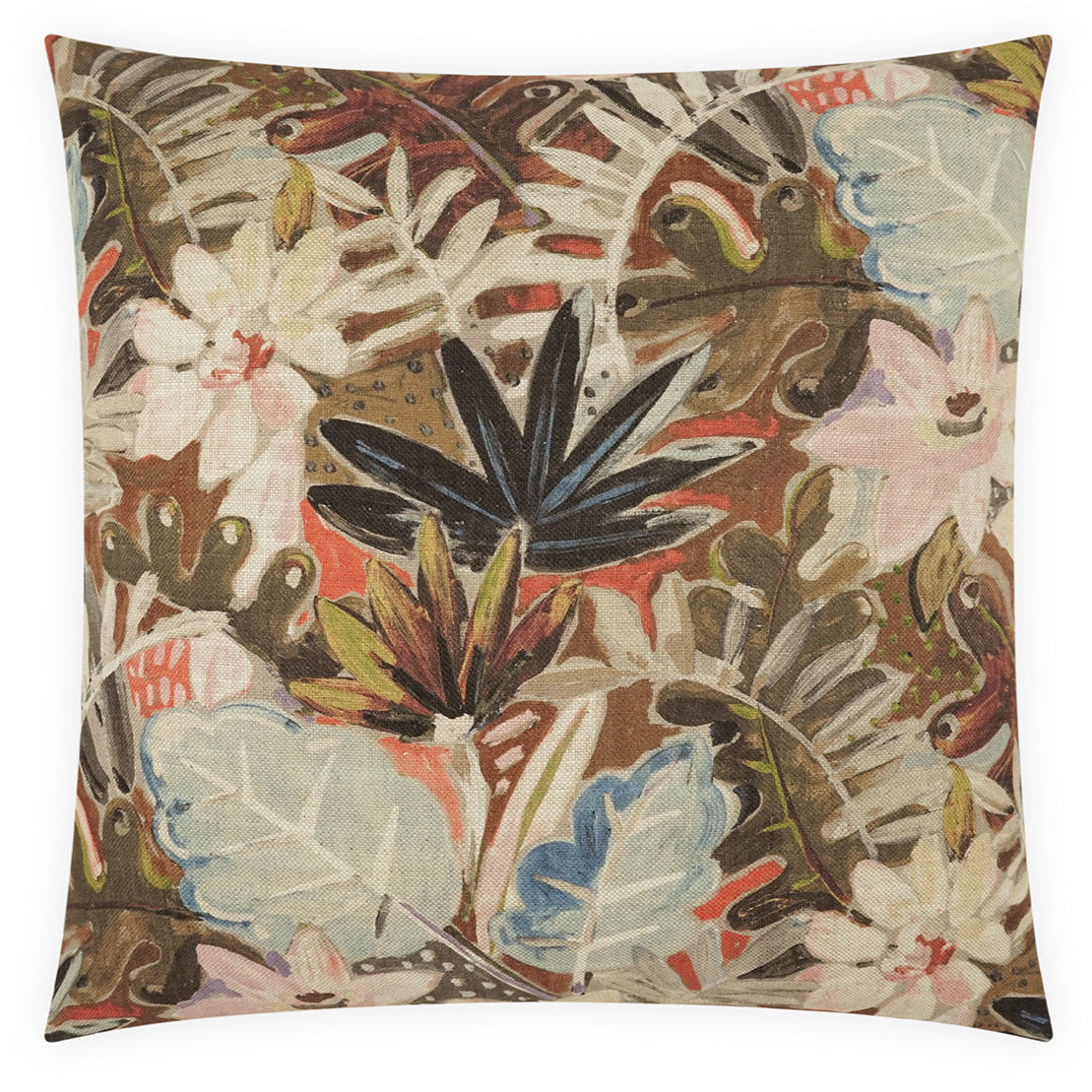 Thriving  Multicolor Throw Pillow