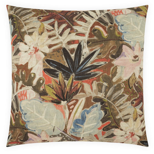 Thriving  Multicolor Throw Pillow