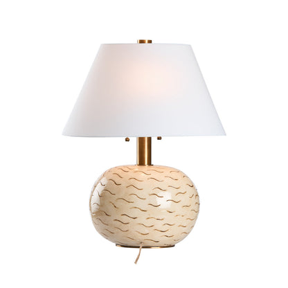 Tibetan Tiger Sculpted Ceramic Table Lamp