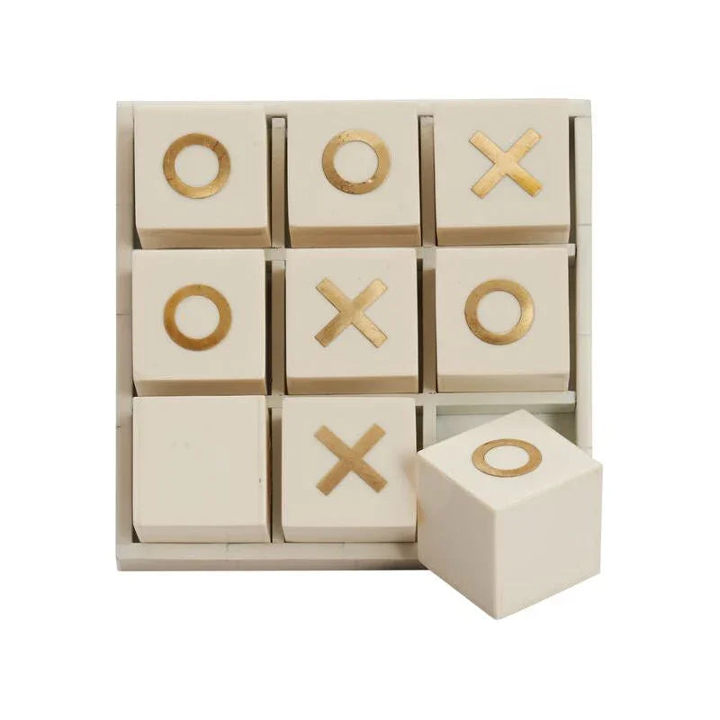 Tic Tac Toe White Game Box - LOOMLAN - Chelsea House - Boxes & Bowls