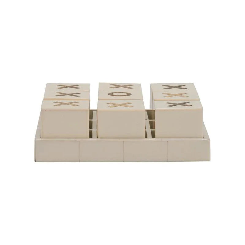 Tic Tac Toe White Game Box - LOOMLAN - Chelsea House - Boxes & Bowls