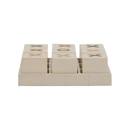 Tic Tac Toe White Game Box - LOOMLAN - Chelsea House - Boxes & Bowls