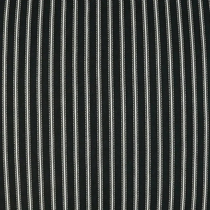 Ticking Black Stripes Black Large Throw Pillow Insert - LOOMLAN - D.V. Kap - Throw Pillows
