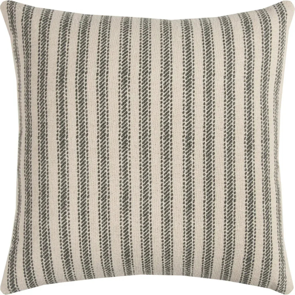 Ticking Stripe Decorative Pillow With Insert - LOOMLAN - LOOMLAN - Throw Pillows
