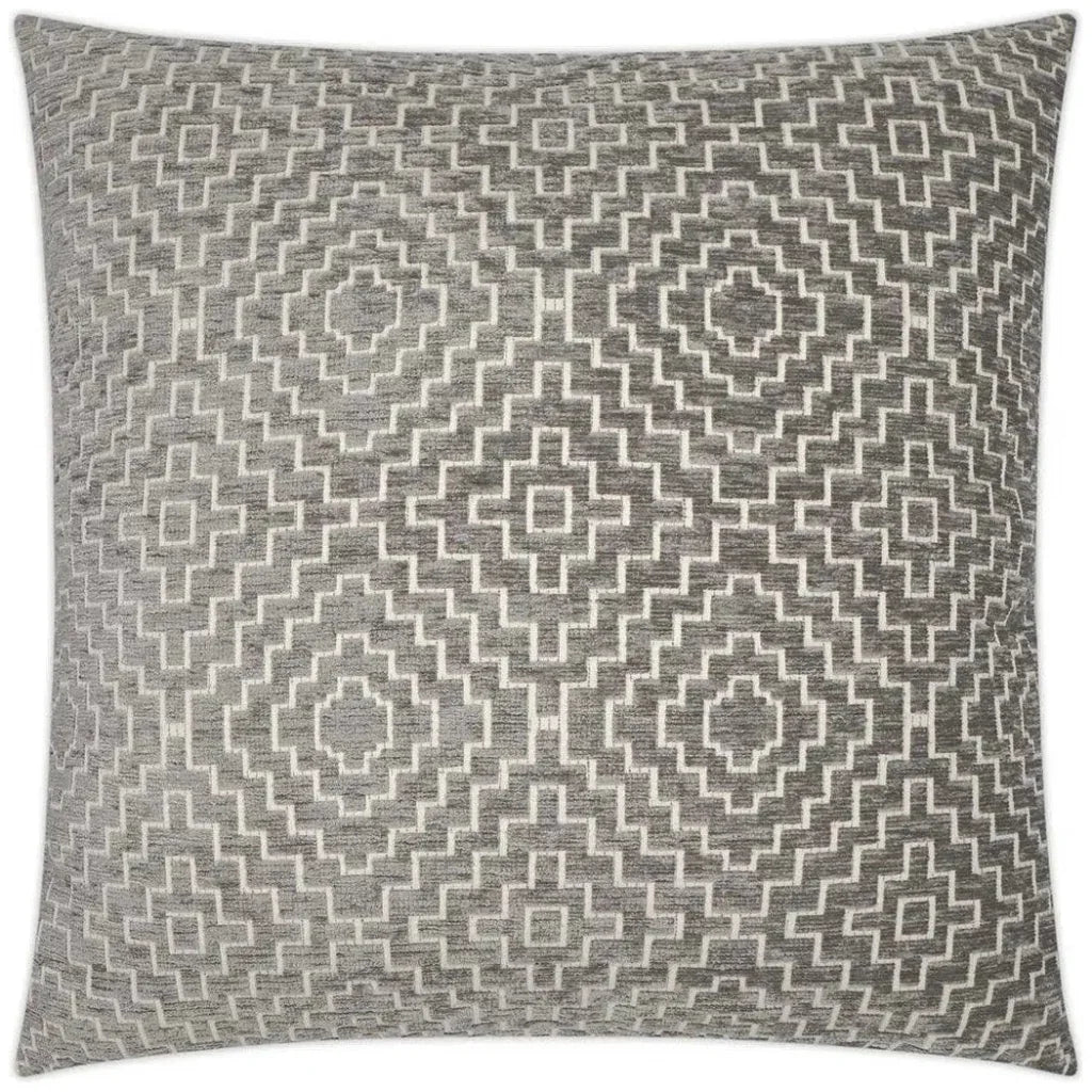 Tile Mushroom Grey Large Throw Pillow Insert - LOOMLAN - D.V. Kap - Throw Pillows