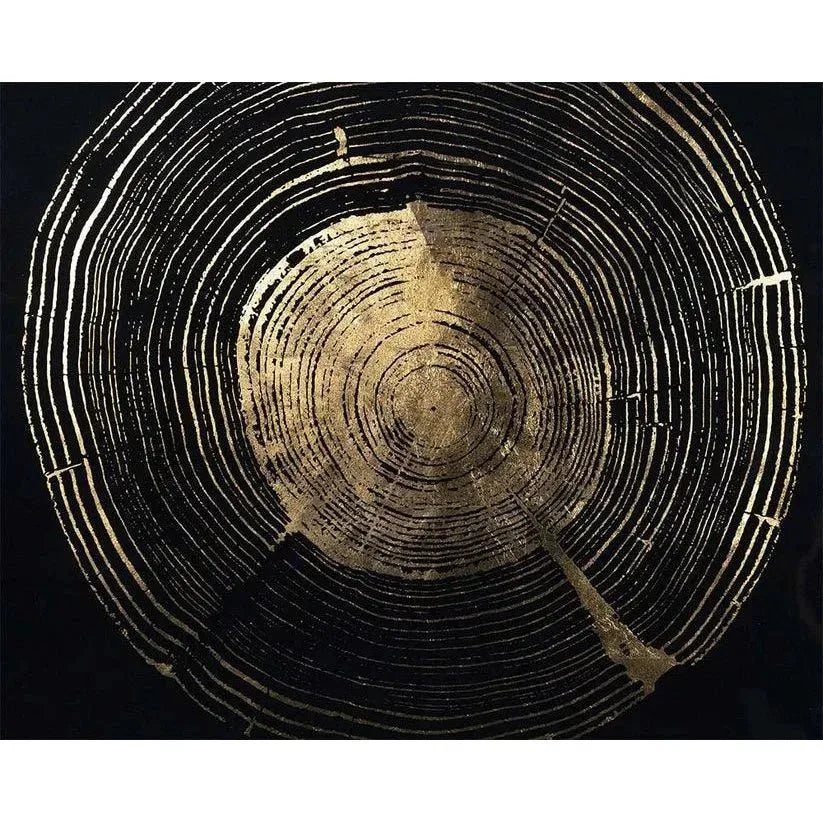 Time Lines Set Of 4 Luxe Art Charcoal-Framed Wall Art-SUNPAN-LOOMLAN