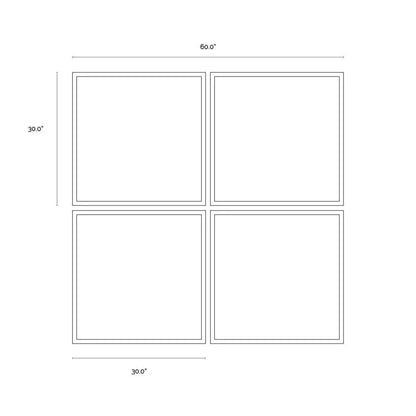 Time Lines Set Of 4 Luxe Art Charcoal-Framed Wall Art-SUNPAN-LOOMLAN