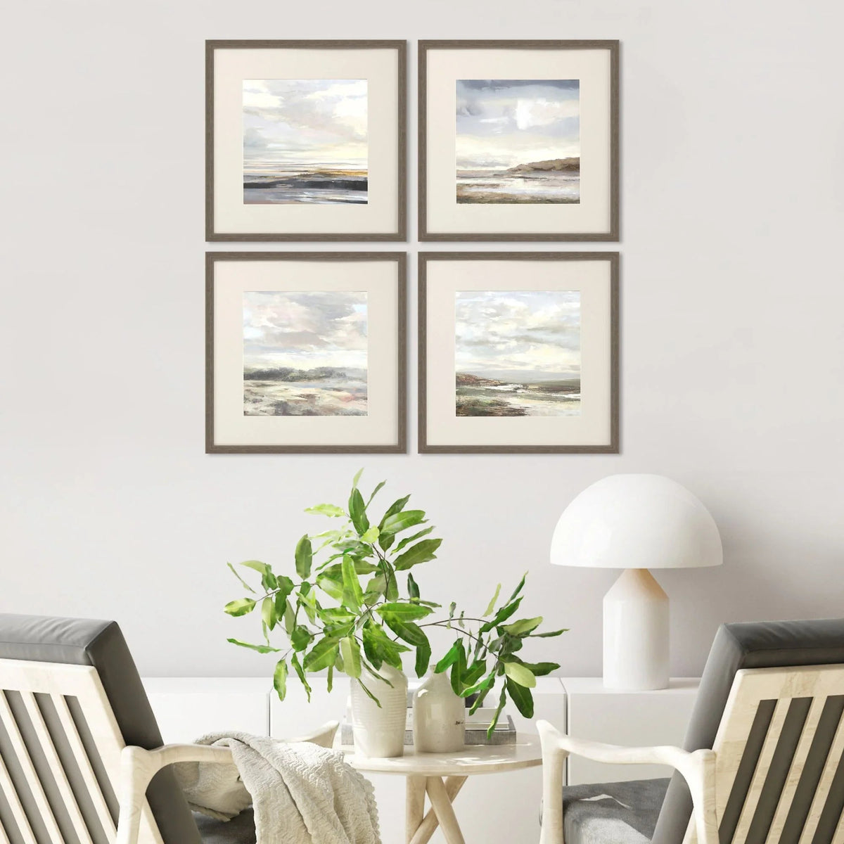 Tirwedd Glass Front Framed Wall Art 4PC -- view 2