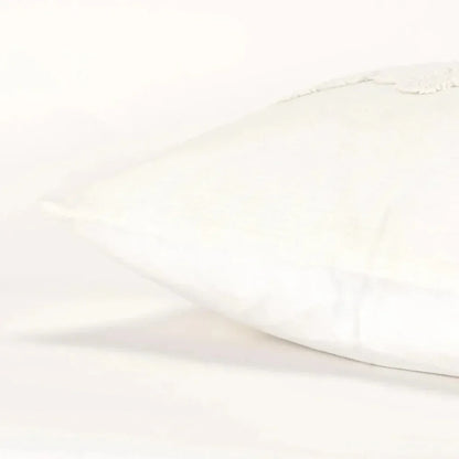 Tonal Geometric Ivory Pillow With Insert - LOOMLAN - LOOMLAN - Throw Pillows