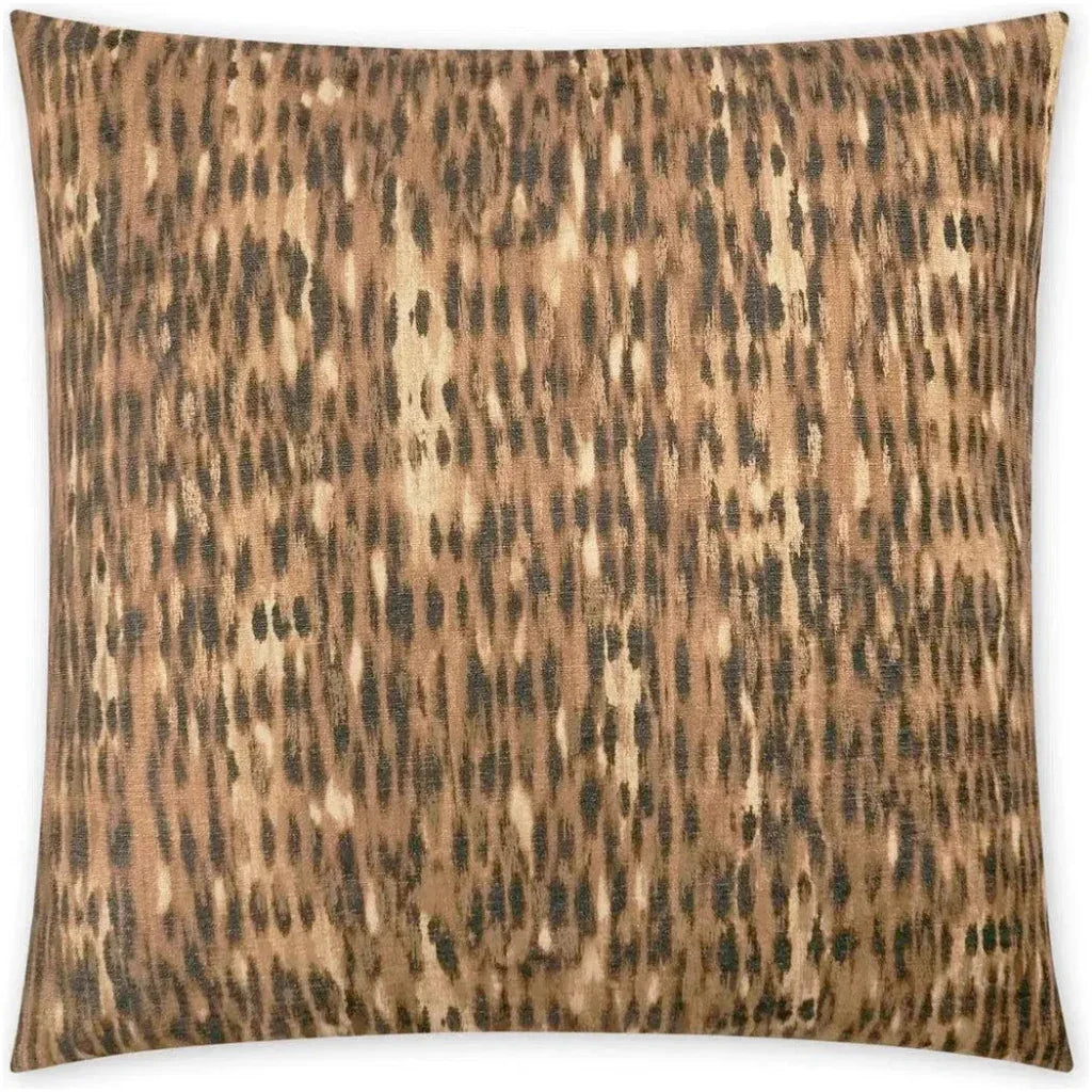 D.V. Kap Tonga Ginger Brown Throw Pillow With Insert