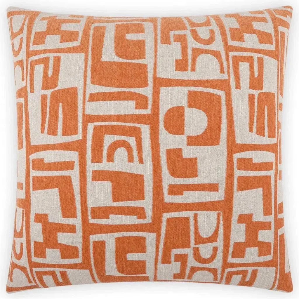 D.V. Kap Toro Light Red Throw Pillow With Insert