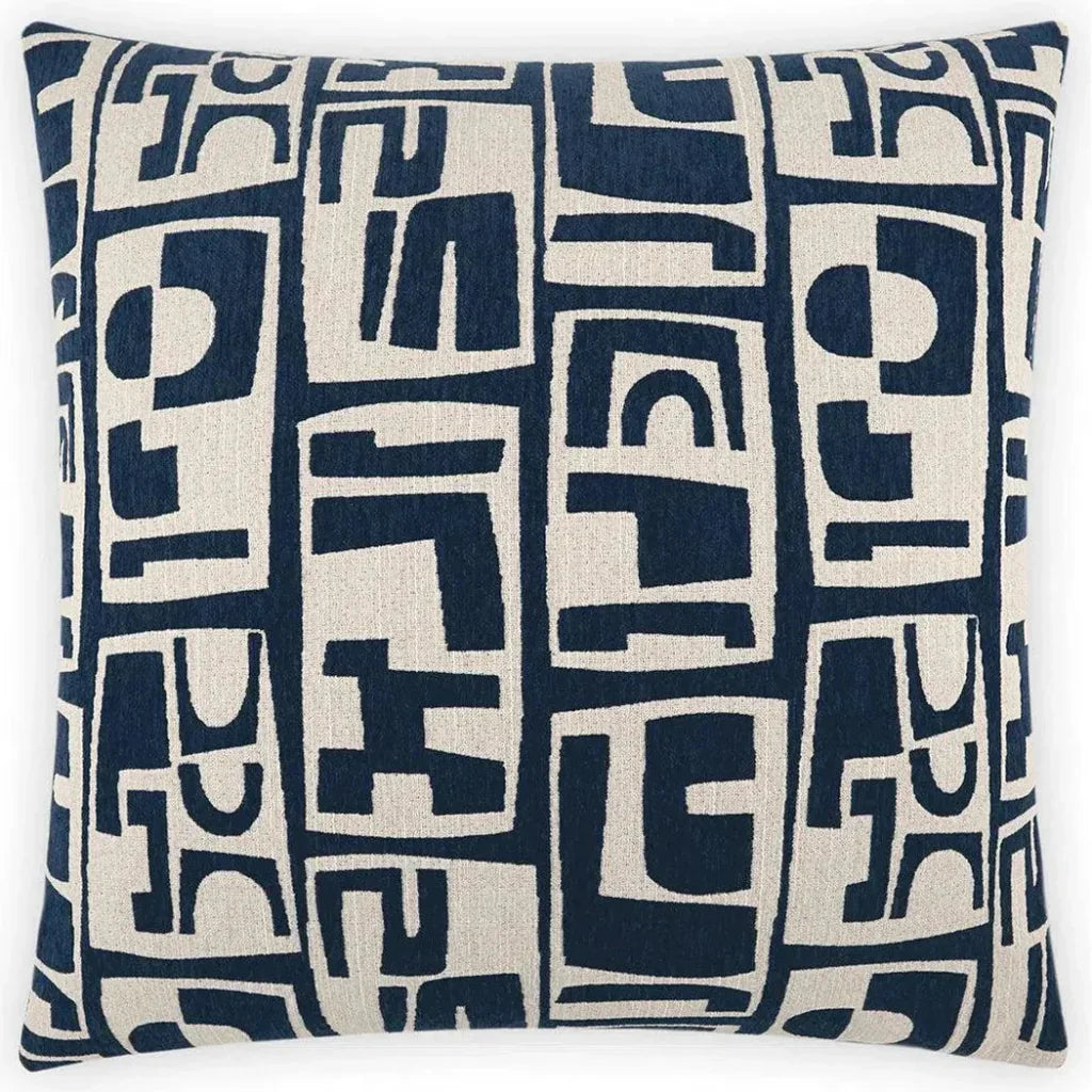 D.V. Kap Toro Navy Blue Throw Pillow With Insert