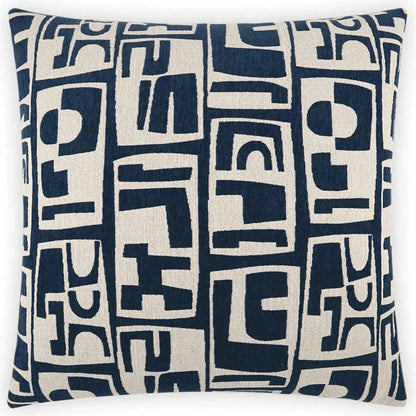 D.V. Kap Toro Navy Blue Throw Pillow With Insert