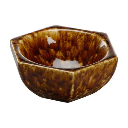 Tortoise Hexagonal Shaped Ceramic Bowl - LOOMLAN - Chelsea House - Boxes & Bowls