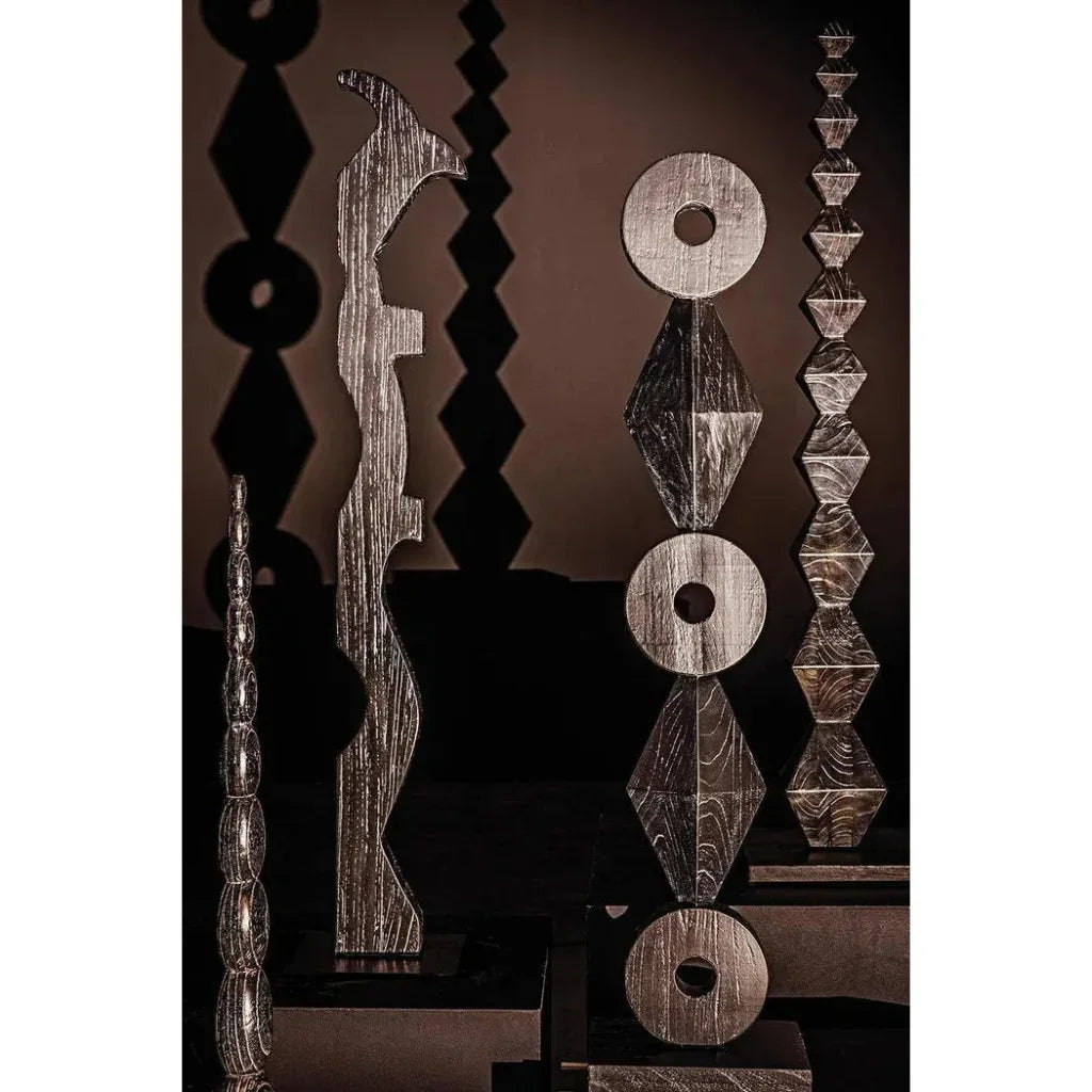 Totem Cinder Black Sculpture - LOOMLAN - Noir - Statues & Sculptures