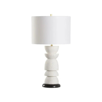 Totem Sleek Design And Marble Base Table Lamp - LOOMLAN - Wildwood - Table Lamps