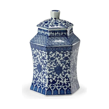 Tower Hexagonal Porcelain Vase - LOOMLAN - Chelsea House - Vases & Jars