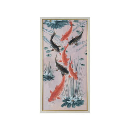 Traditional Koi Pond Giclee Printed Artwork-Framed Wall Art-Chelsea House-Pond I-LOOMLAN