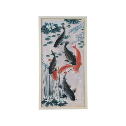 Traditional Koi Pond Giclee Printed Artwork-Framed Wall Art-Chelsea House-Pond II-LOOMLAN